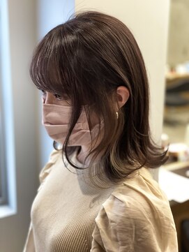 アヴァンス 京橋店(AVANCE) 冬カラーにココアベージュとチラ見せインナーカラー@京橋