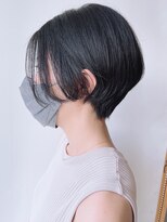 モリオフロムロンドン 原宿本店(morio from London)&nbsp;【morio 原宿】耳かけハンサムショート　前髪なし黒髪　宮本