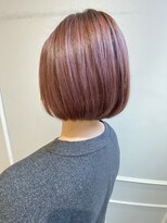 ネオリーブギンザ 銀座店(Neolive GINZA)&nbsp;ミニボブ　ブリーチ　ピンクカラー