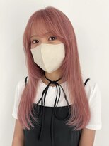 ハイブ 金沢(Hive)&nbsp;ブリーチハイトーンカラーゆるふわロング髪質改善ツヤ髪スタイル