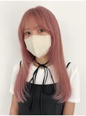 ブリーチハイトーンカラーゆるふわロング髪質改善ツヤ髪スタイル