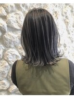 モアナ バイ ヘッドライト 沖縄南風原店(Moana by HEADLIGHT)&nbsp;Moana【南風原】#バレイヤージュ#ボブ#グレーアッシュ