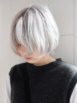 アルバム 渋谷パルコ(ALBUM)&nbsp;ホワイトシルバー_チェリーブラウンフェミニンロング_ba373882