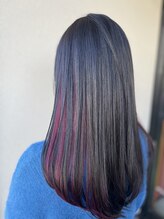 【JLica/高松】酸性ストレート＋透明感カラー［インナーカラー/カラー/髪質改善/酸性ストレート/縮毛矯正］