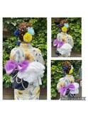 浴衣着付け+浴衣ヘアセット