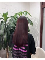 アン(Hair make un)&nbsp;ワインレッド