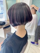 アッシュ 下北沢店(Ash) 前下がりの前髪あり刈り上げショートボブ