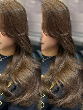 アール 横浜(R) 《MAKI》艶感＊ヘーゼルベージュ＊ブリーチ無しダブルカラー