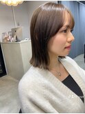 小顔 フェミニンロング メルティーカラー 似合わせカット"