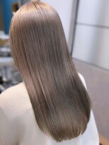 バイユアオウンフラワーズコロンカバ(buy your own flowers : kava)&nbsp;20代30代艶感ストレート♪髪質改善カラーハイライトグレージュ