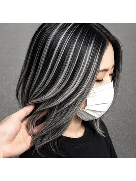 ストゥー(StueW.) コントラストハイライト22/髪質改善/バレイヤージュ/白髪ぼかし