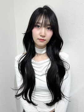 クレム 博多駅店(ChLem) ミディアムレイヤー 艶カラー 暗髪 韓国風 髪質改善 福岡美容室