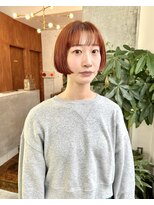 アペロ 柏(Apero) アプリコットオレンジ/ハイライトカラー/ボブ/髪質改善/柏美容室