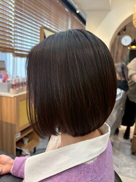 ヘアリゾート粋 トゥジュ 池袋東口店(tujuh) ショート/ボブ/髪質改善/ダークブラウン