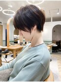 ショートボブ髪型40代50代60代絶壁解消小顔ショート白髪ぼかし柏