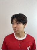 ダウンパーマ　ニュアンスパーマ　センターパート