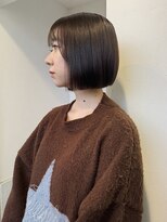 タブーアイ(TABOO.i) あき/顎下1センチ切りっぱなしボブ×ダークグレージュ