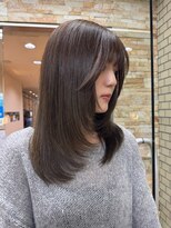 ファブ 千葉店(FaB)&nbsp;【ブリーチなしワンカラー×オリーブベージュ】