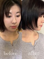 カールム(carlm)&nbsp;顔まわりレイヤーで小顔見え◎くびれ丸みボブ