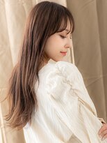 カバーヘア ブリス 戸田公園西口店(COVER HAIR bliss)&nbsp;グレージュブラウンブリーチなし毛先パーマヨシンモリ30代40代X