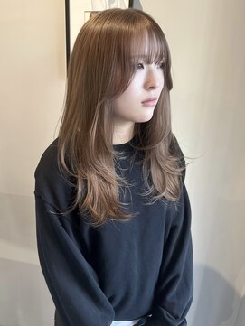 ソワ バイ ルシル(SOIE by Lucile) レイヤーカット　ミルクティーベージュ　福島市