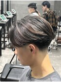 ニュアンスパーマフェザーパーマセンターパート毛流れパーマ