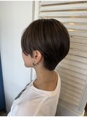 襟足スッキリ♪マッシュショート【守谷 美容室 ケアブリーチ】