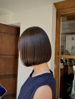 レビーヘアー(Revie hair) *丸みボブ×オリーブカラー*