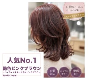リピカラーの写真/★カラー剤にこだわる方★ヘアカラーを諦めた方でもできるカラー【特許取得ノンジアミンカラー白髪ぼかし】