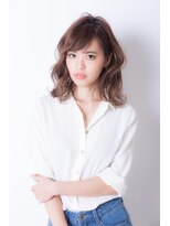 ジャン クロード ビギン 表参道店(JEAN CLAUDE BIGUINE)&nbsp;外ハネ大人ミディアム　20代30代40代 前髪