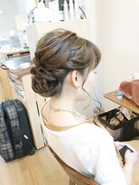ロカット サロン(Roquat Salon) きれいめ花嫁シニヨンアレンジ【ヘアアレンジ 立川 浴衣】