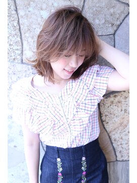 マハロ(MAHALO) 【MAHALO】スモーキーベージュ×レイヤーボブ