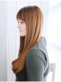 ツヤ系ストレートロング