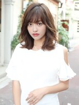 アフロート ディル(AFLOAT D'L)&nbsp;《AFLOATディル 井上紗矢香》似合わせ小顔前髪 ミディアムヘア