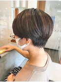 大人かわいい×丸みショート×ハンサムショート