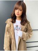 【山田】大人かわいい無造作クアンクカールラテベージュ