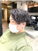 ツーブロック×ハードウェーブ【ツイストスパイラル】