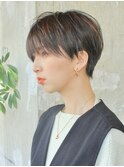 耳かけスッキリショート／アッシュ／表参道／40代50代