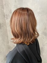 ハサミバイアトリエナガノ 千葉(8sami by atelier nagano)&nbsp;デザインカラー／レイヤーカット/ウエットヘア/オリーブベージュ