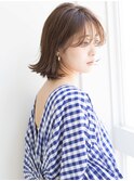 【プツッと可愛い切りっぱなし】ボブ/シースルー/20代30代40代