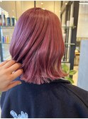 ブリーチ有りバイオレットピンク