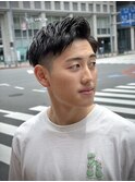 ツーブロアップバングショート