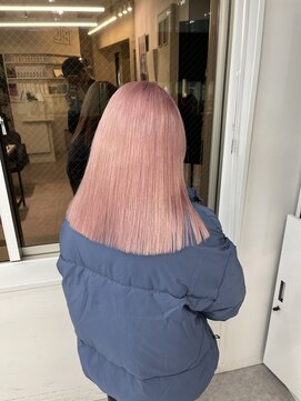 ペレ 渋谷(PELE) 切りっぱなしボブ/エアリーロング/美髪/ピンクブラウン/渋谷