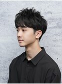 メンズツーブロックナチュラルマッシュ×清潔感