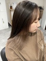 ラフ 難波店(LAFF) #セミディ#シアーカラー#ショートヘア#姫カット#ダークアッシュ