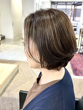 ファイブシーン アオヤマ(5SCENE AOYAMA) ショートパーマショートカット前髪あり前髪なし30代40代50代