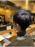 爽やかメンズ☆ビジネスショートマッシュ黒髪透明感カラー