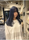【三谷大樹】ブルーラベンダー/ブルーブラック/レイヤーカット