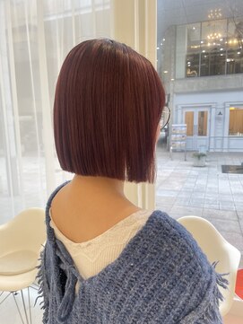 ハイブ 金沢(Hive) パツッとボブ　暖色カラー