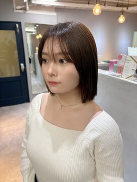 アンルポン 梅田(un le pont) un le pont梅田/ぱつっとボブ×微レイヤー★